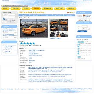 Auto Classifieds Website Design CMS|website design
