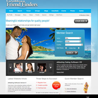 Dating Design CMS|website design