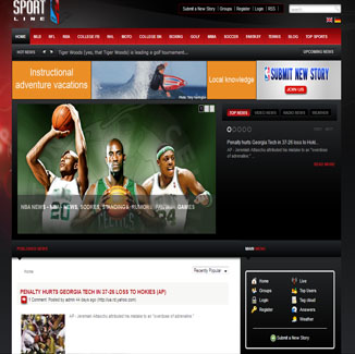 Sports or League Website Design CMS|website design